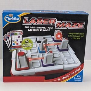 Laser Maze Board Game by ThinkFun 2012 Complete Tested Working New Batteries
